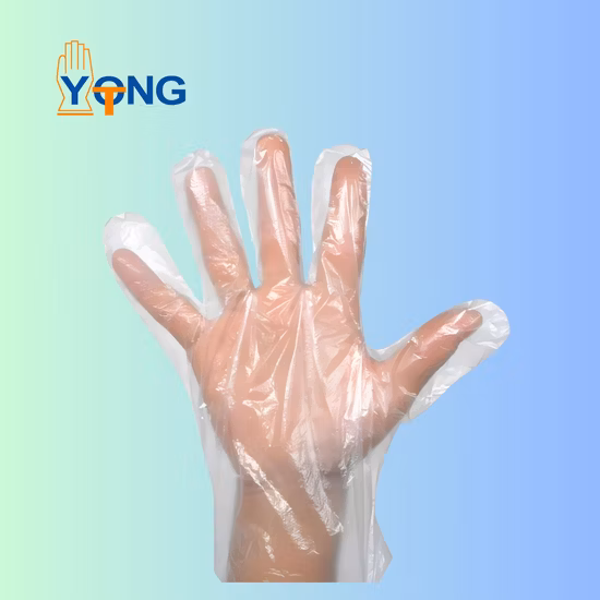 Прозрачные полиэтиленовые прозрачные пластиковые одноразовые перчатки CPE для ресторана